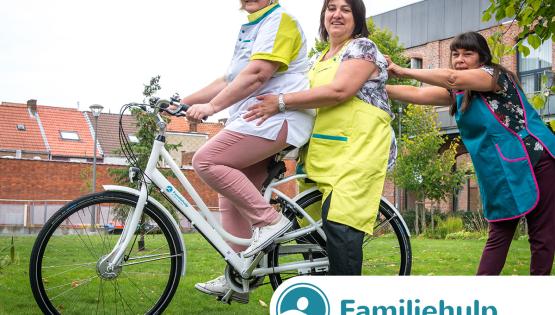 Familiehulp op de fiets